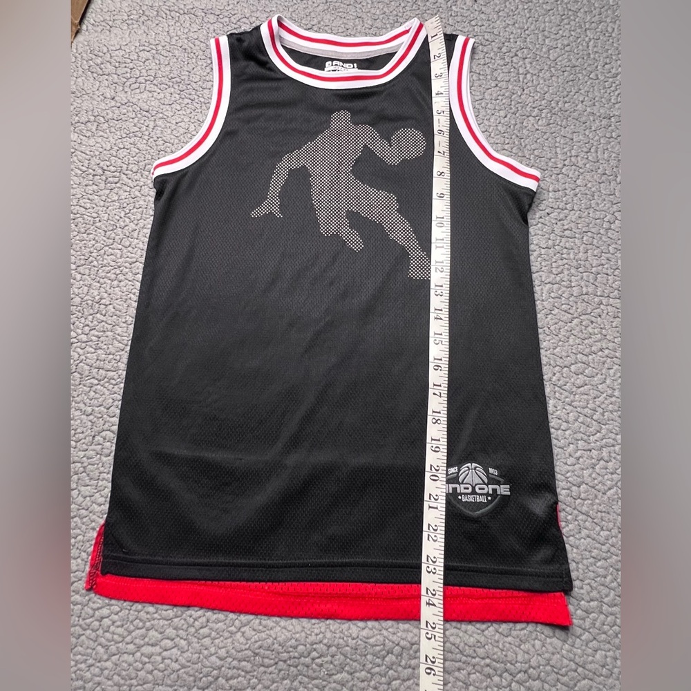 And 1 Polyester Mesh Basketball Jersey Big Boys Size Large 10/12 - Picture 8 of 10